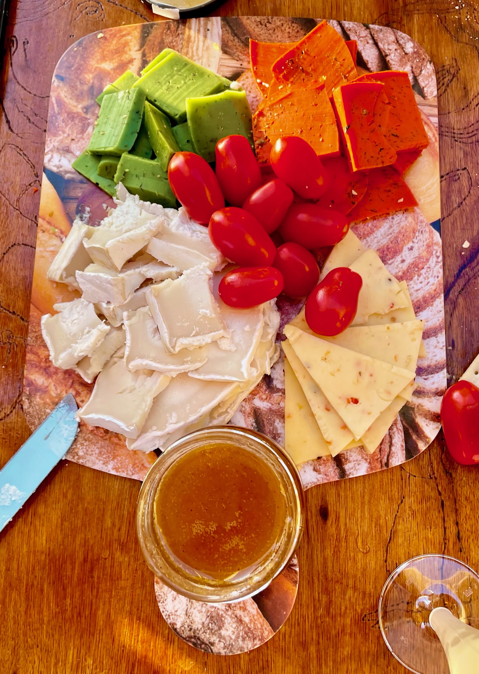 Freshly prepared charcuterie board onboard Spica Yacht